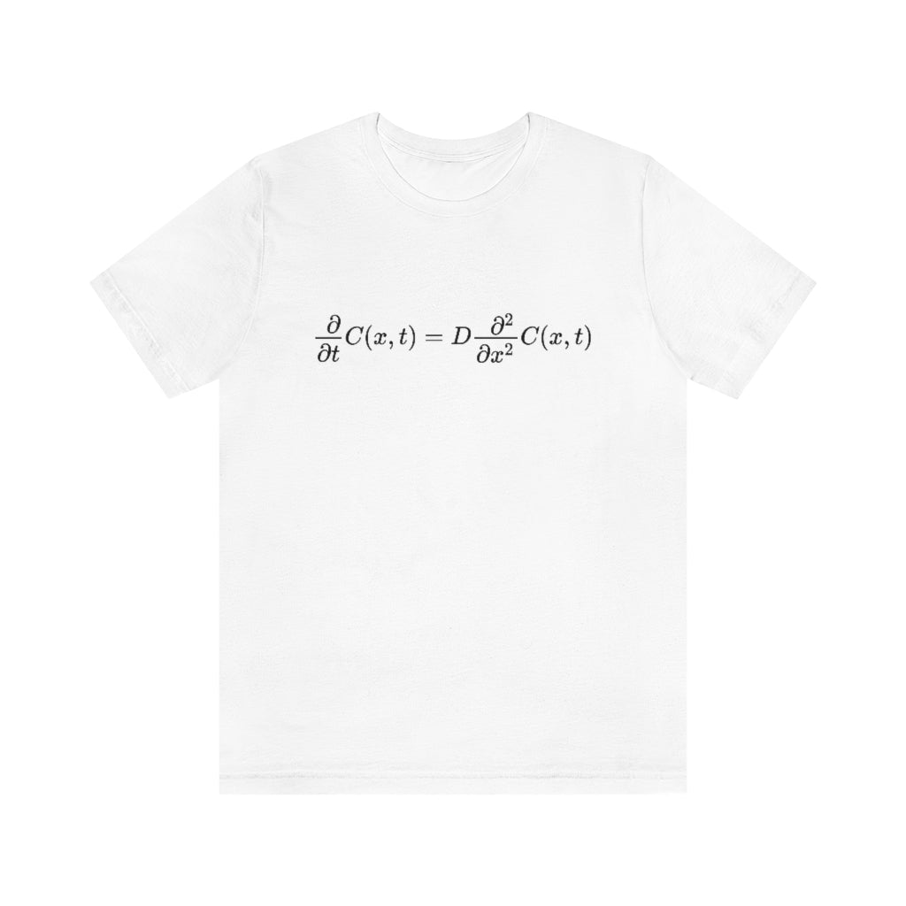 Diffusion Equation T-Shirt, by Aardvark Dreams