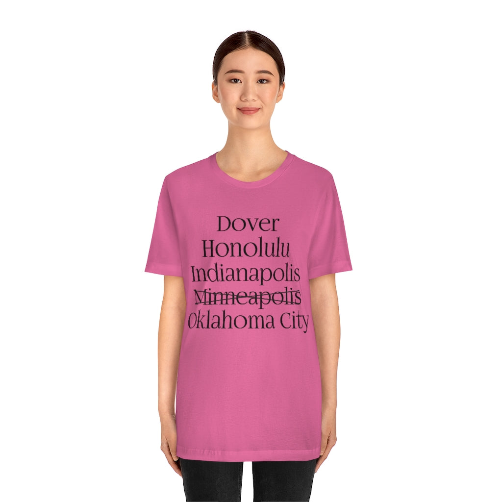 States and Capitals with Matching Letters T-Shirt Version 2