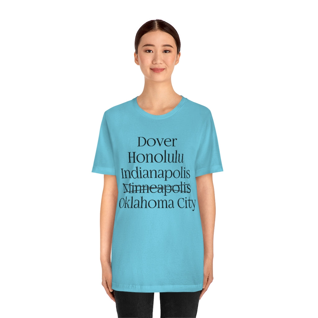 States and Capitals with Matching Letters T-Shirt Version 2