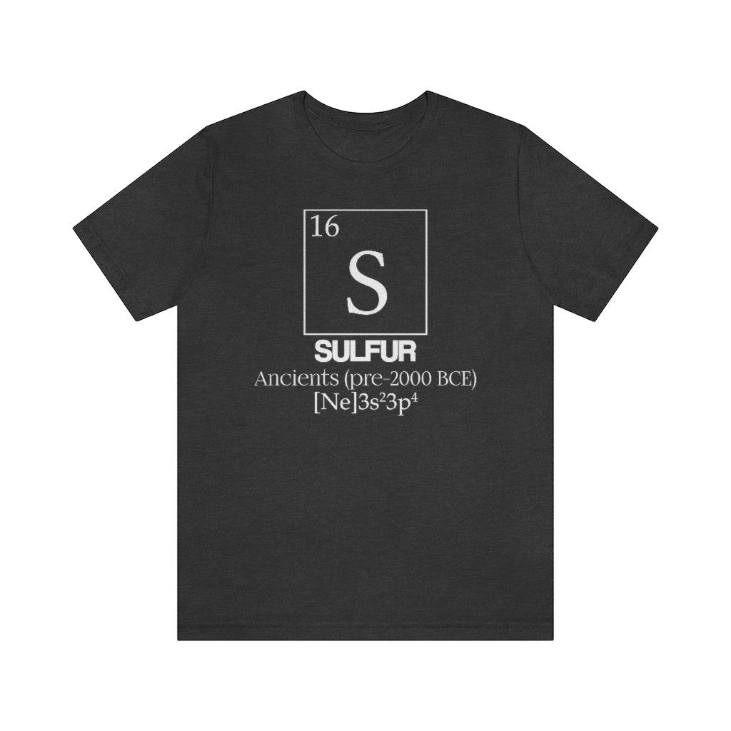 Sulfur Element-16 T-Shirt, by Aardvark Dreams [Elementwear]