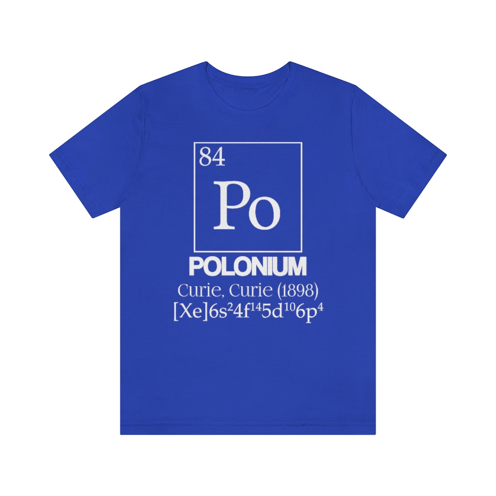 Polonium Element-84 T-Shirt, by Aardvark Dreams [Elementwear]