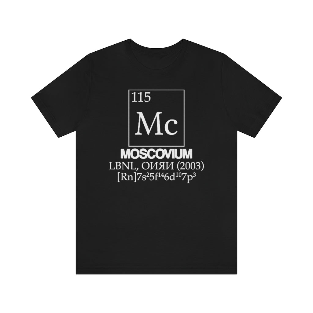 Moscovium Element-115 T-Shirt, by Aardvark Dreams [Elementwear]