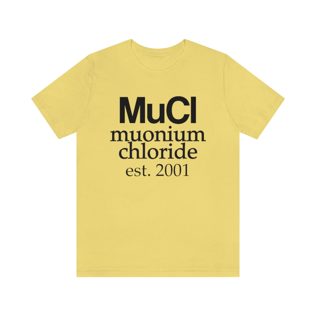 Muonium Chloride T-Shirt, by Aardvark Dreams