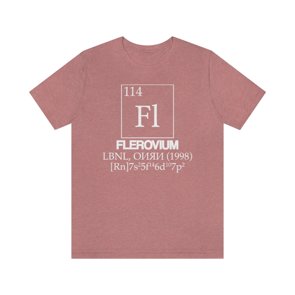 shirt chemistry element electron configuration periodic table science college university school flerovium