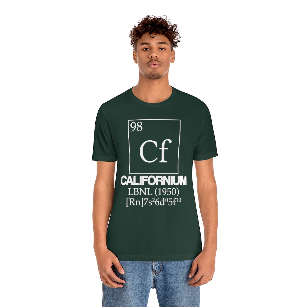 Californium Element-98 T-Shirt, by Aardvark Dreams [Elementwear]