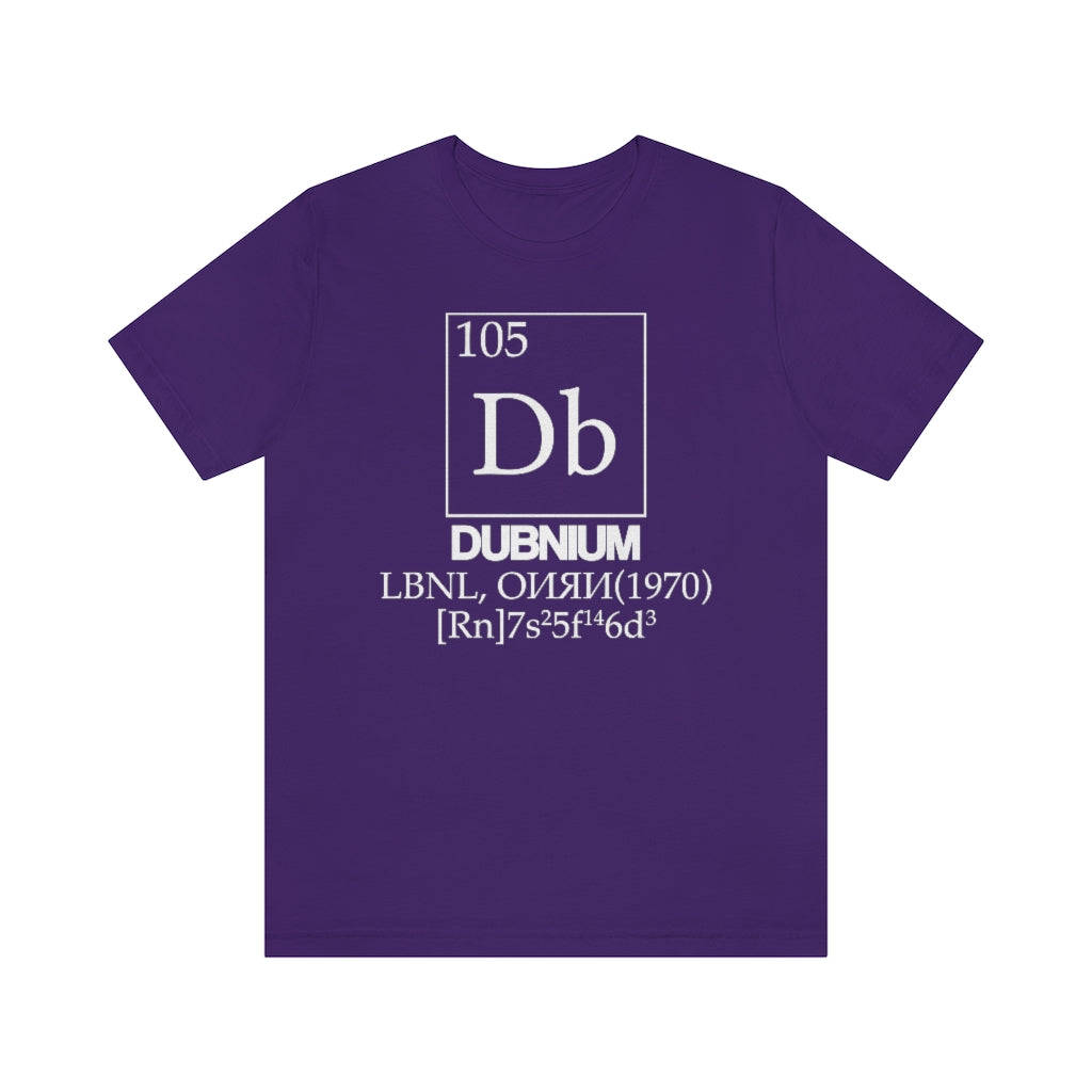 shirt chemistry element electron configuration periodic table science college university school dubnium dubna