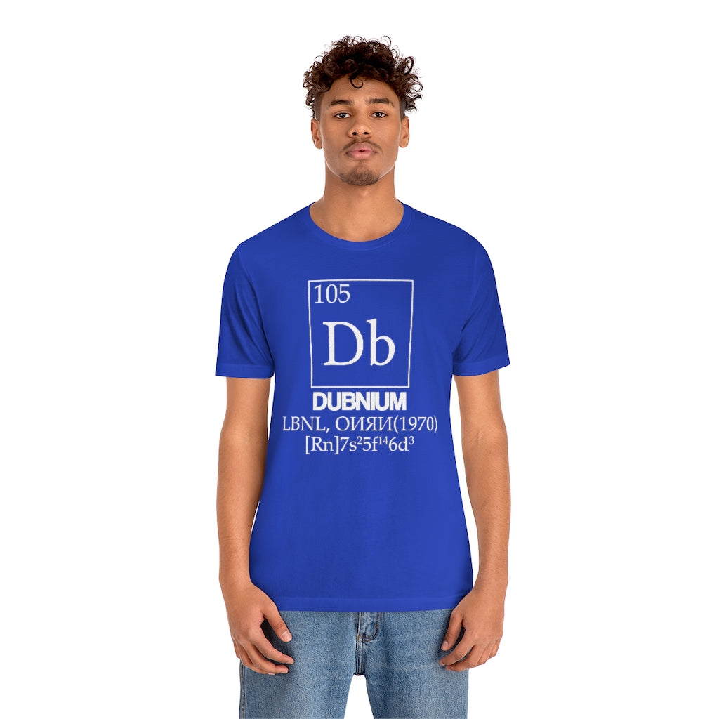 Dubnium Element-105 T-Shirt, by Aardvark Dreams [Elementwear]