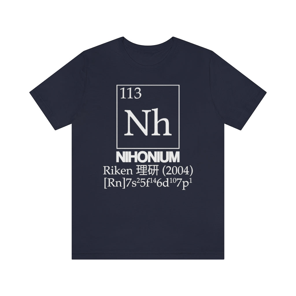 Nihonium Element-113 T-Shirt, by Aardvark Dreams [Elementwear]