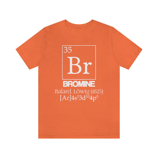  shirt chemistry element electron configuration periodic table bromine