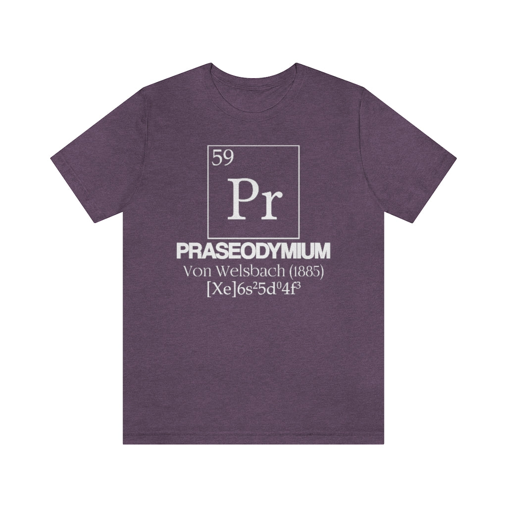 Praseodymium Element-59 T-Shirt, by Aardvark Dreams [Elementwear]