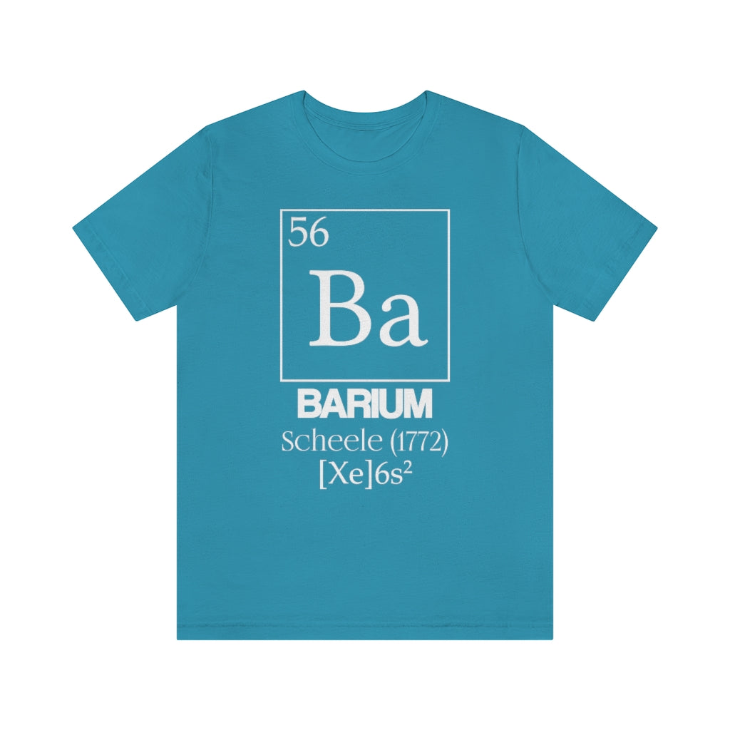  shirt chemistry element electron configuration periodic table barium