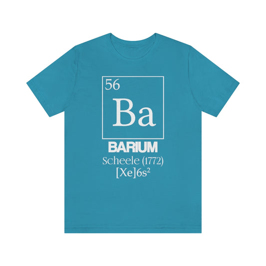  shirt chemistry element electron configuration periodic table barium