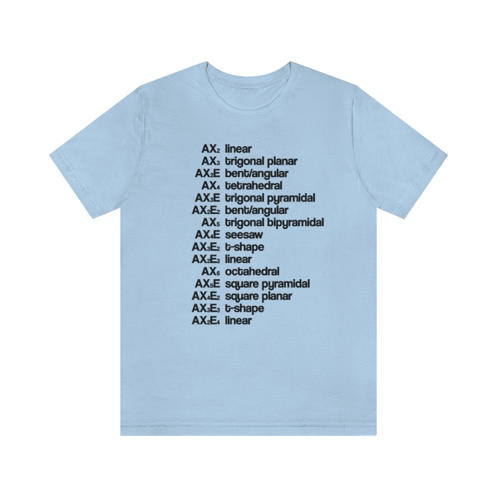 VSEPR Theory T-Shirt, by Aardvark Dreams