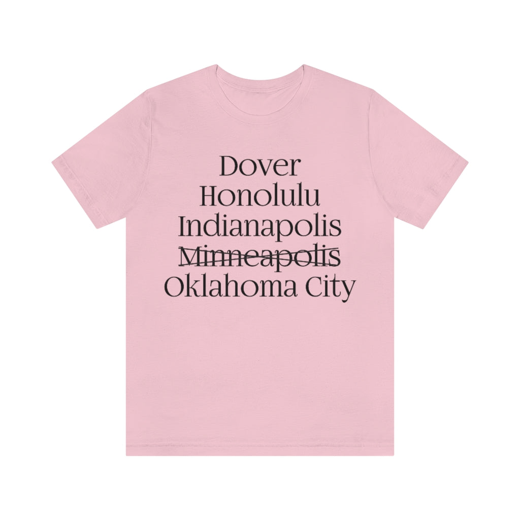 States and Capitals with Matching Letters T-Shirt Version 2