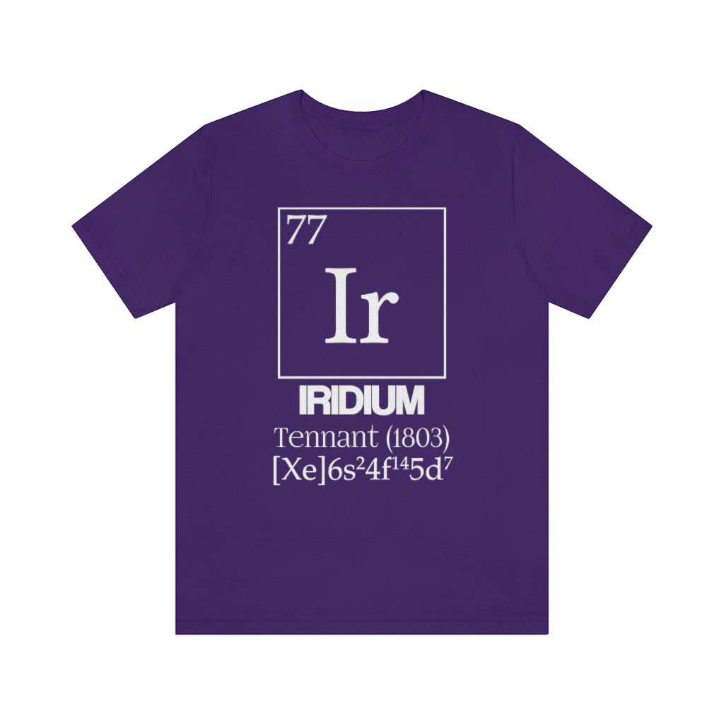 Iridium Element-77 T-Shirt, by Aardvark Dreams [Elementwear]