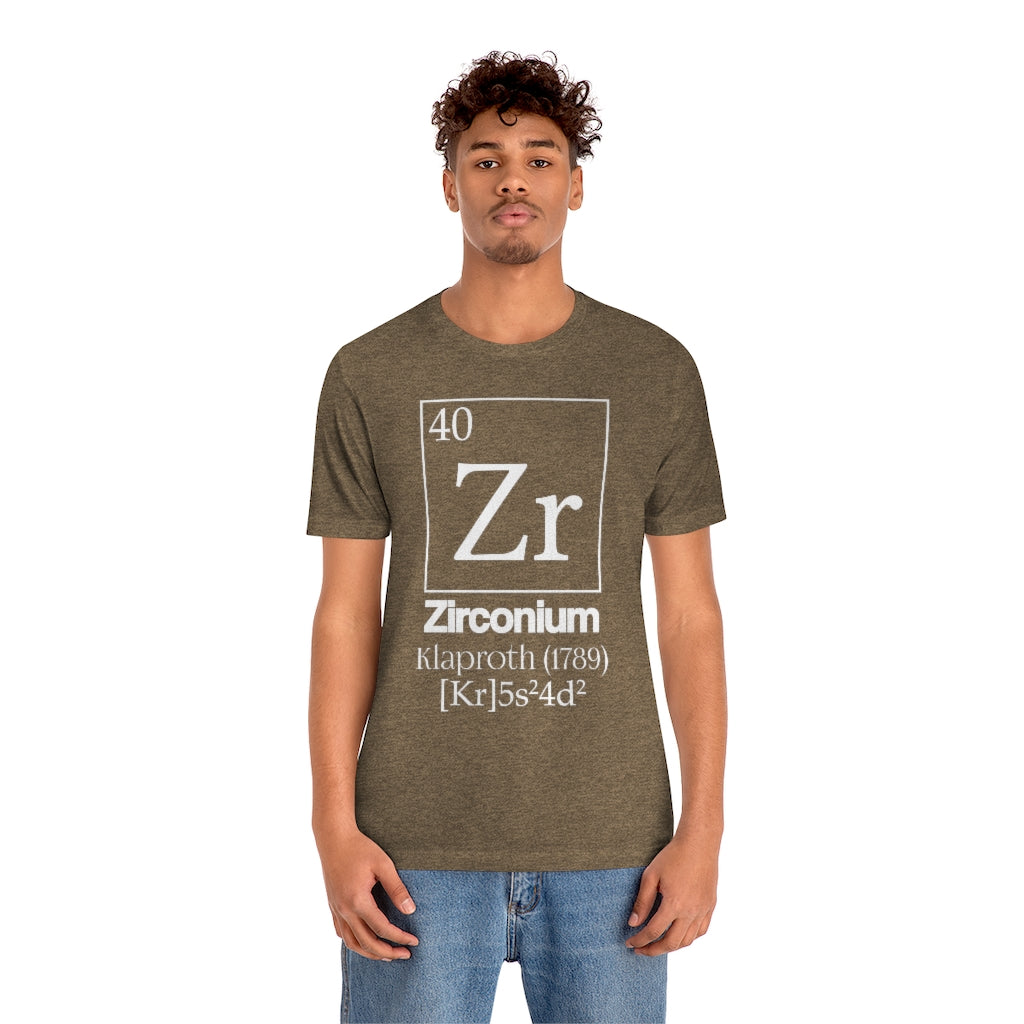 Zirconium Element-40 T-Shirt, by Aardvark Dreams [Elementwear]