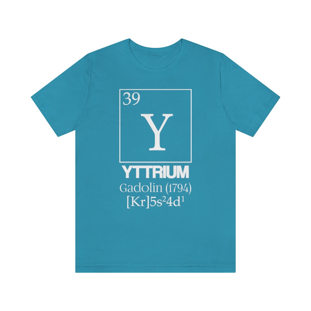 Yttrium Element-39 T-Shirt, by Aardvark Dreams [Elementwear]