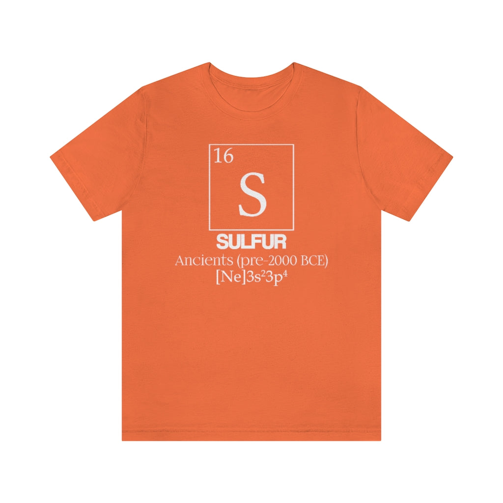 Sulfur Element-16 T-Shirt, by Aardvark Dreams [Elementwear]