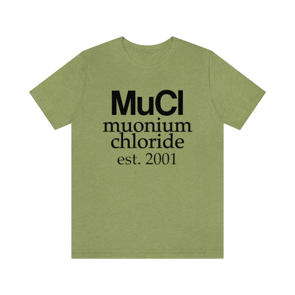 Muonium Chloride T-Shirt, by Aardvark Dreams