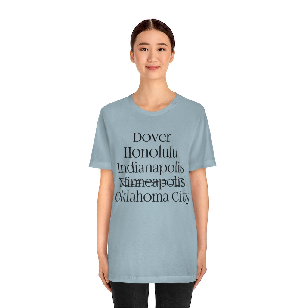 States and Capitals with Matching Letters T-Shirt Version 2
