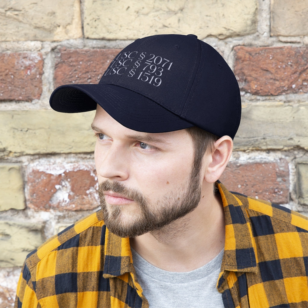 Espionage Act Search Warrant Unisex Twill Hat