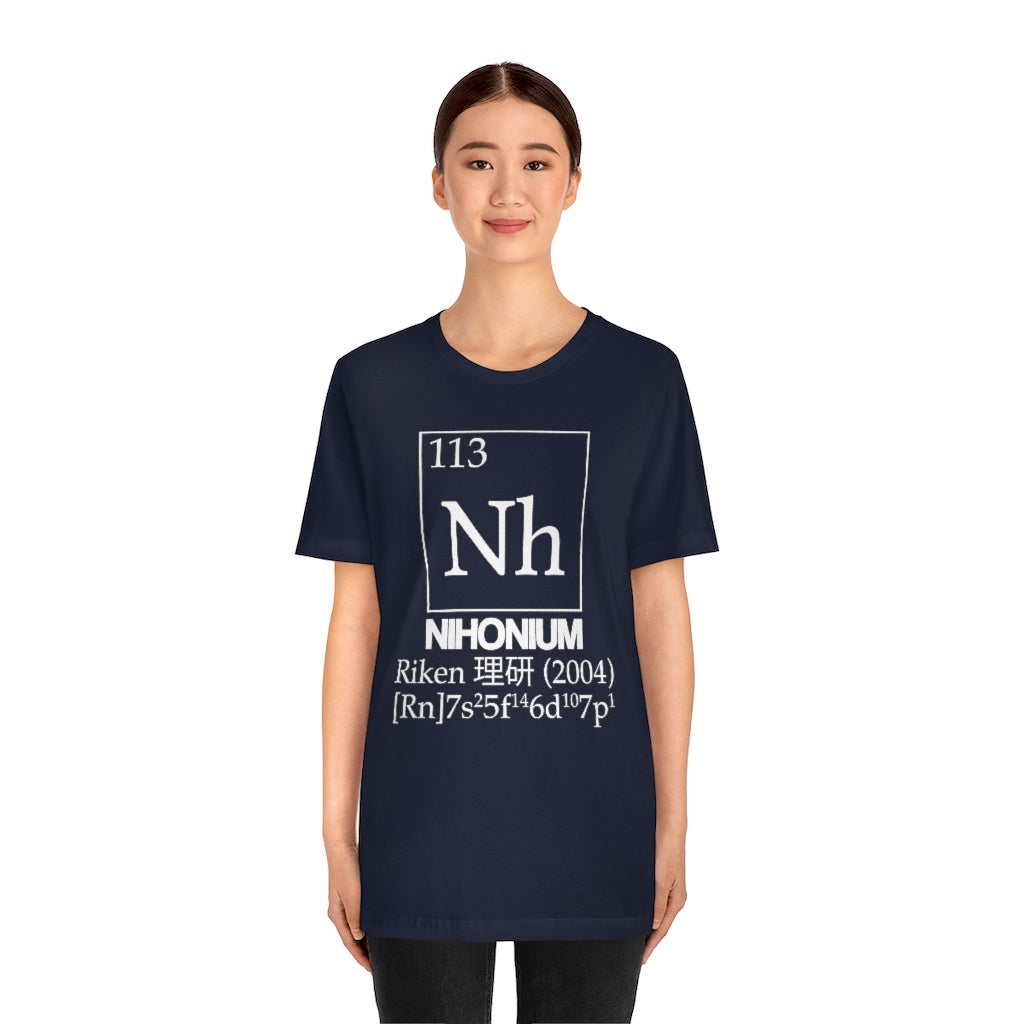 Nihonium Element-113 T-Shirt, by Aardvark Dreams [Elementwear]