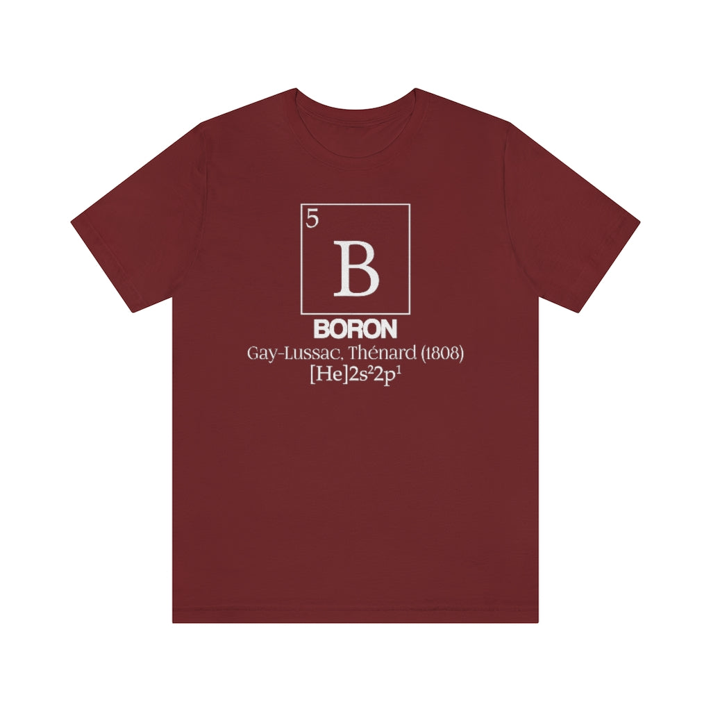 Boron Element-5 T-Shirt, by Aardvark Dreams [Elementwear]