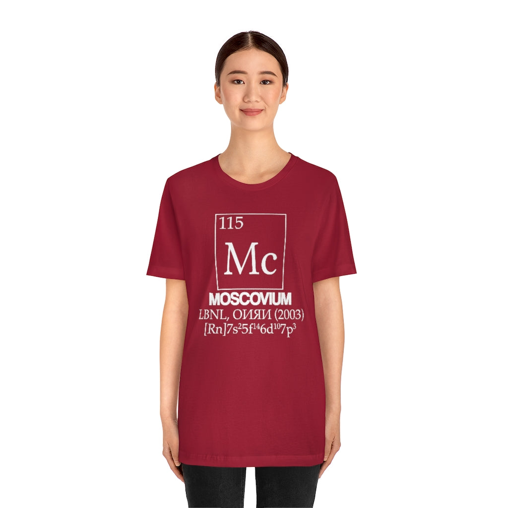 Moscovium Element-115 T-Shirt, by Aardvark Dreams [Elementwear]