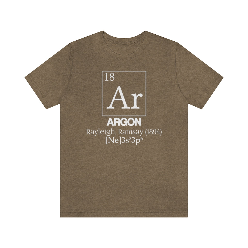 Argon Element-18 T-Shirt, by Aardvark Dreams [Elementwear]