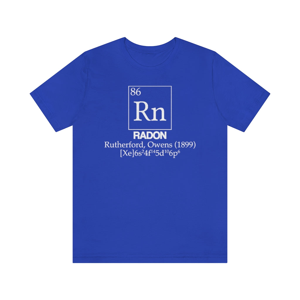 Radon Element-86 T-Shirt, by Aardvark Dreams [Elementwear]