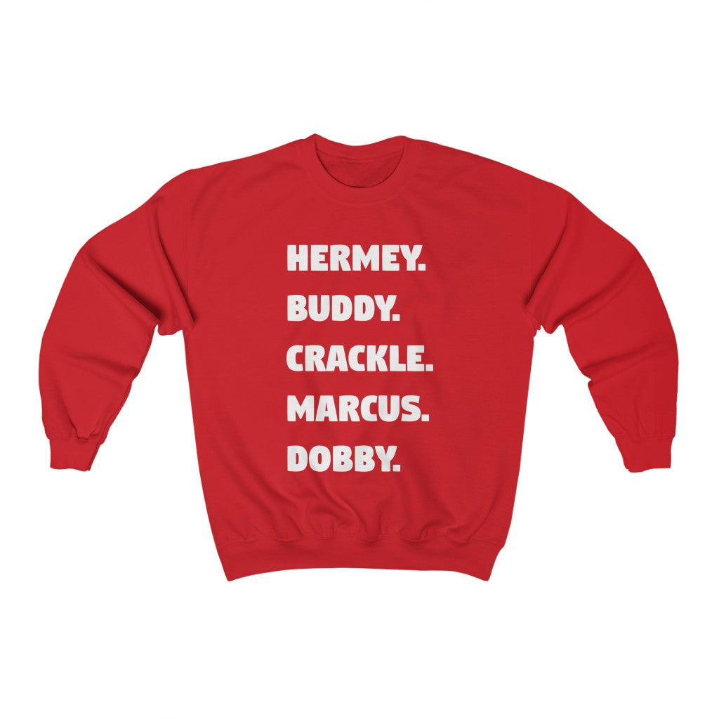 Christmas: Famous Elves Crewneck Sweatshirt