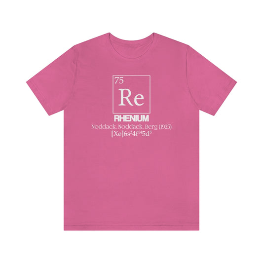 Rhenium Element-75 T-Shirt, by Aardvark Dreams [Elementwear]