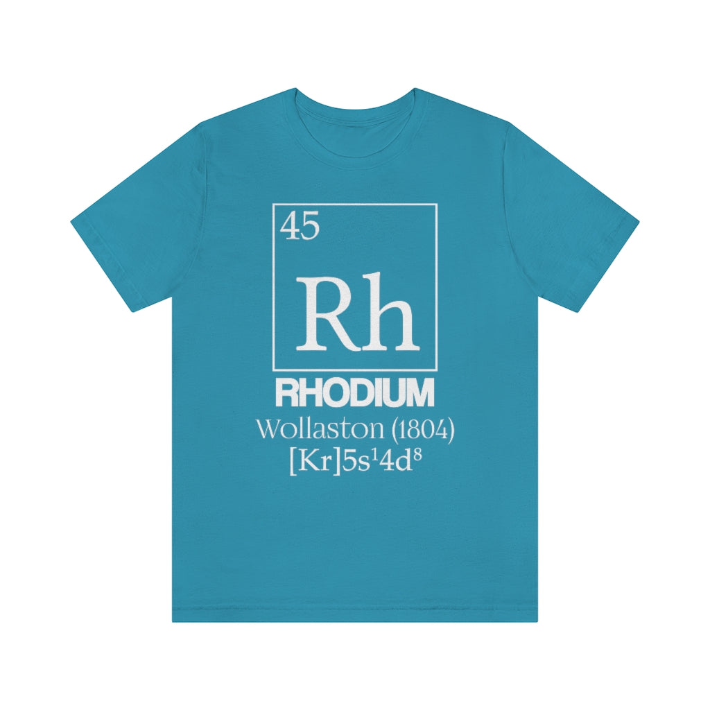 Rhodium Element-45 T-Shirt, by Aardvark Dreams [Elementwear]