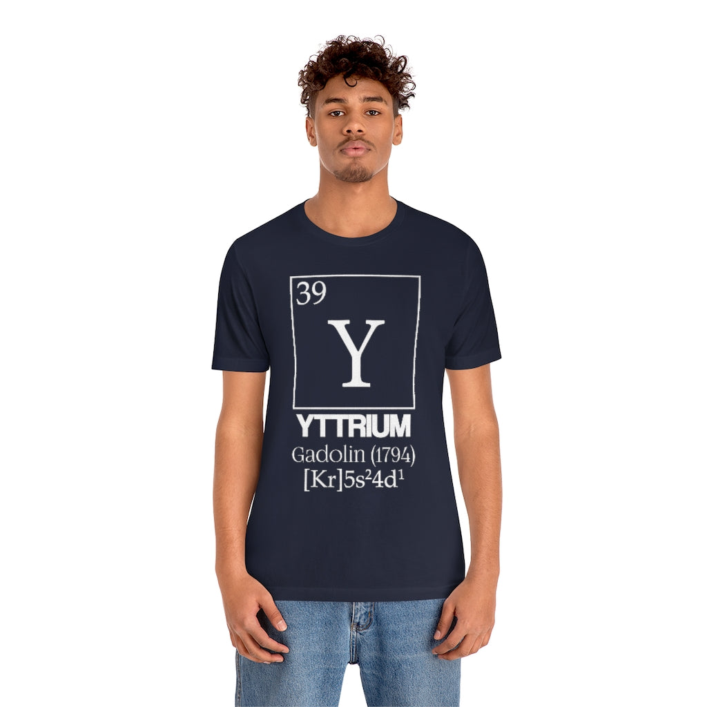 Yttrium Element-39 T-Shirt, by Aardvark Dreams [Elementwear]