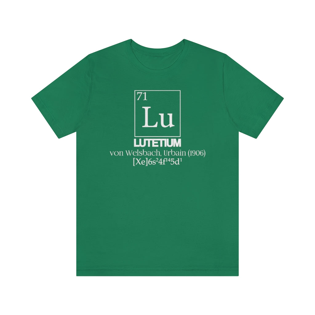 Lutetium Element-71 T-Shirt, by Aardvark Dreams [Elementwear]