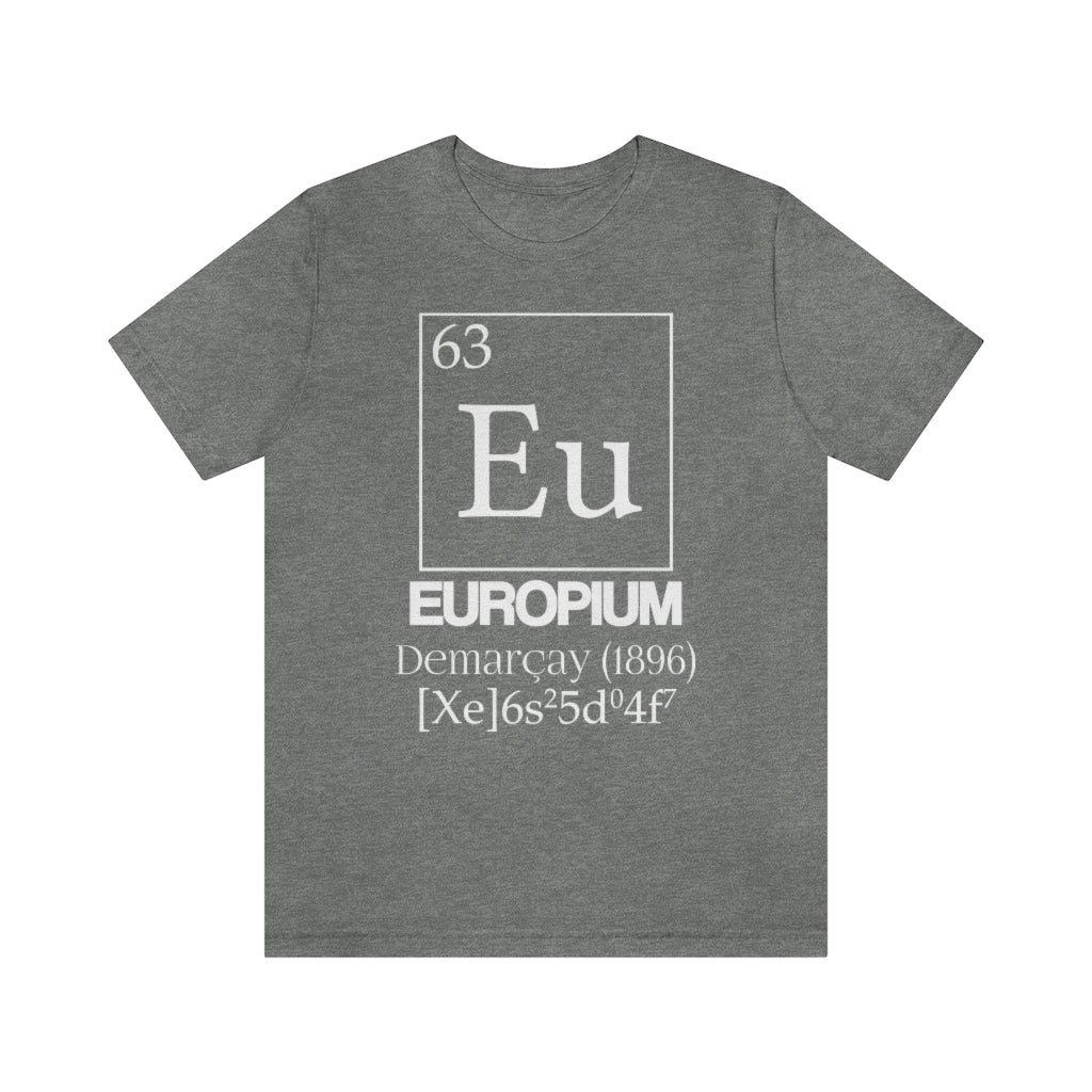 Europium Element-63 T-Shirt, by Aardvark Dreams [Elementwear]