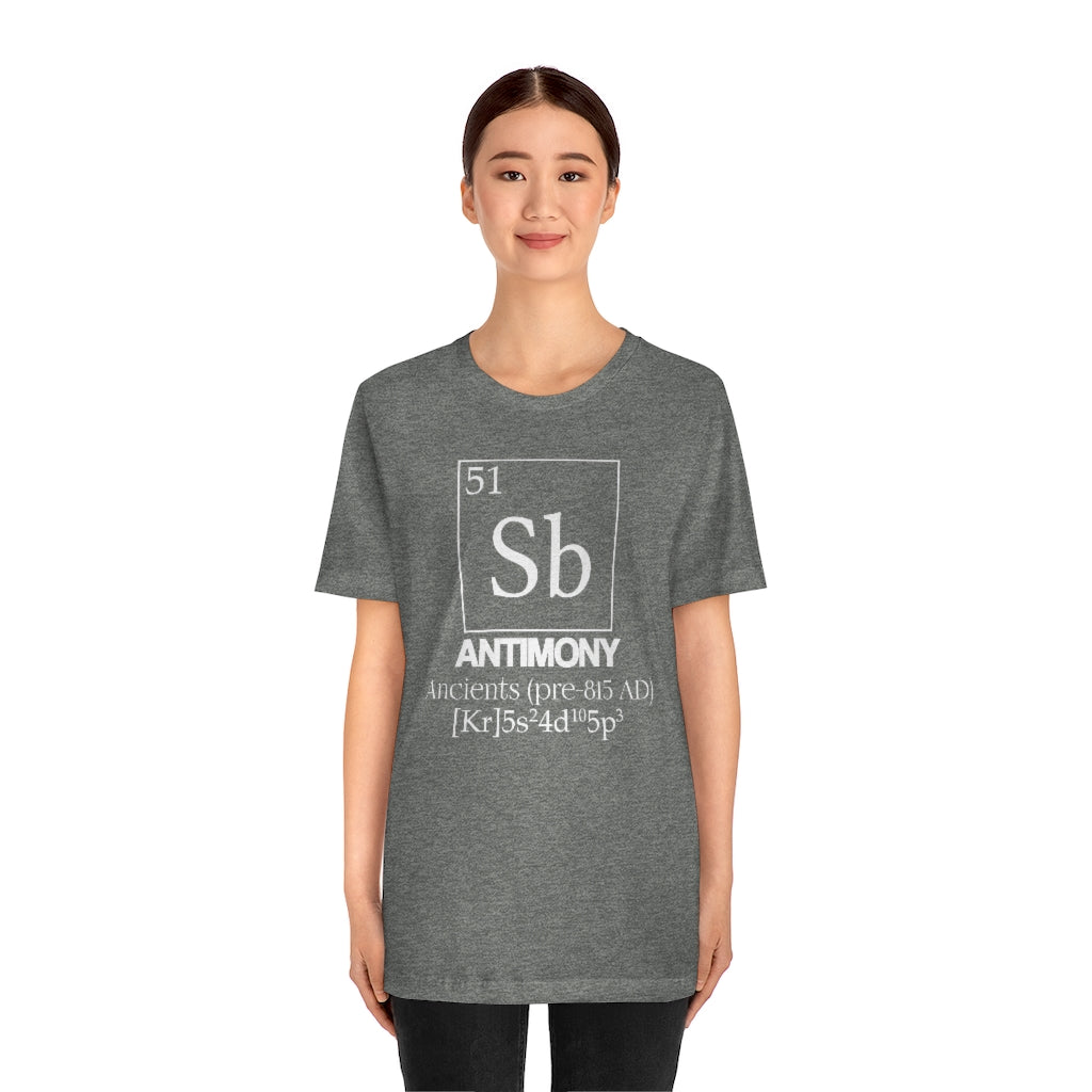 Antimony Element-51 T-Shirt, by Aardvark Dreams [Elementwear]