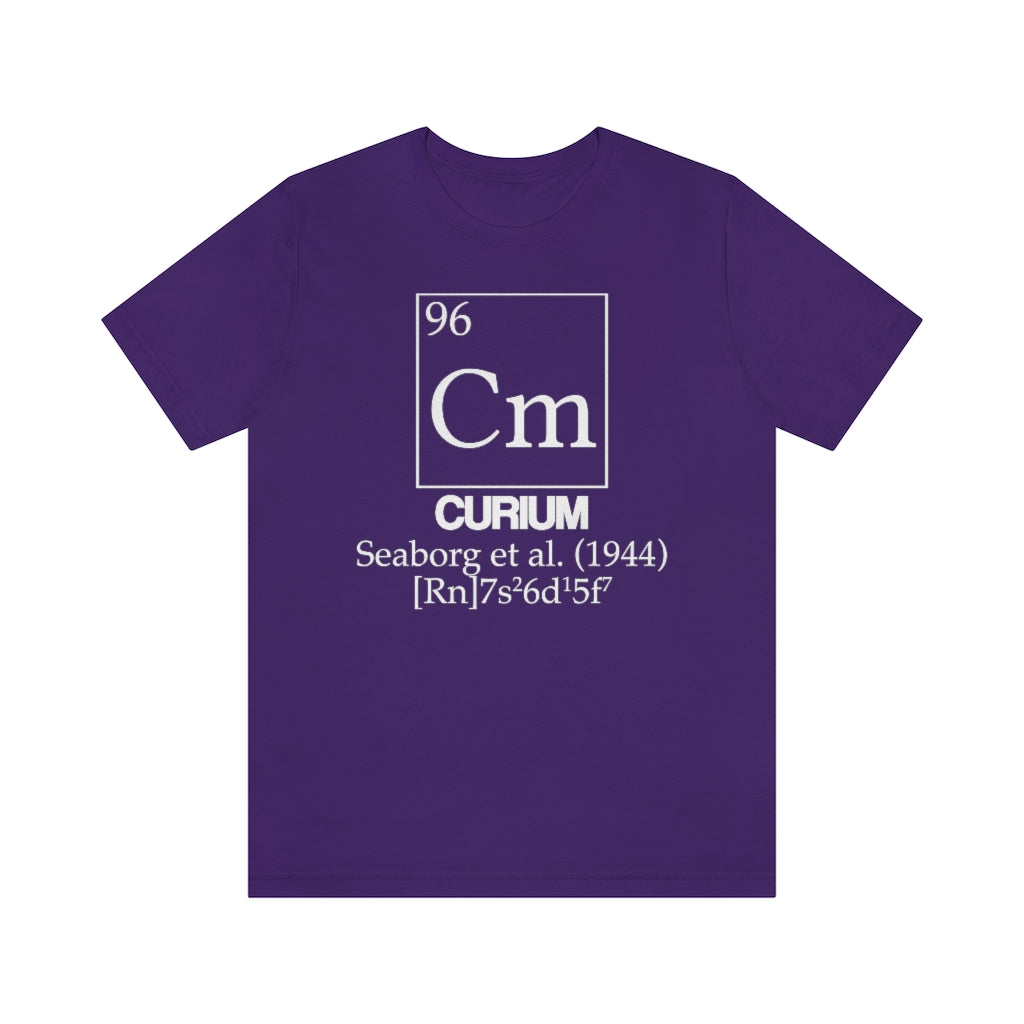 Curium Element-96 T-Shirt, by Aardvark Dreams [Elementwear]