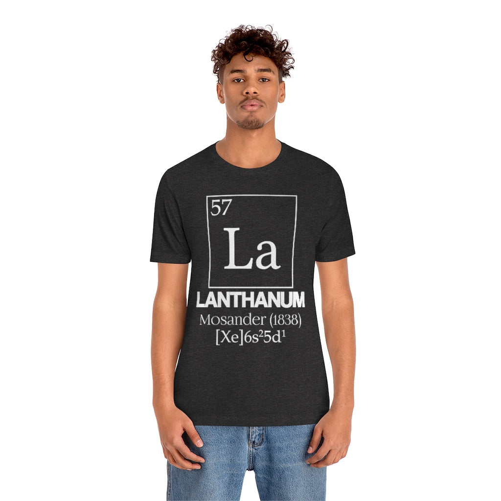 Lanthanum Element-57 T-Shirt, by Aardvark Dreams [Elementwear]