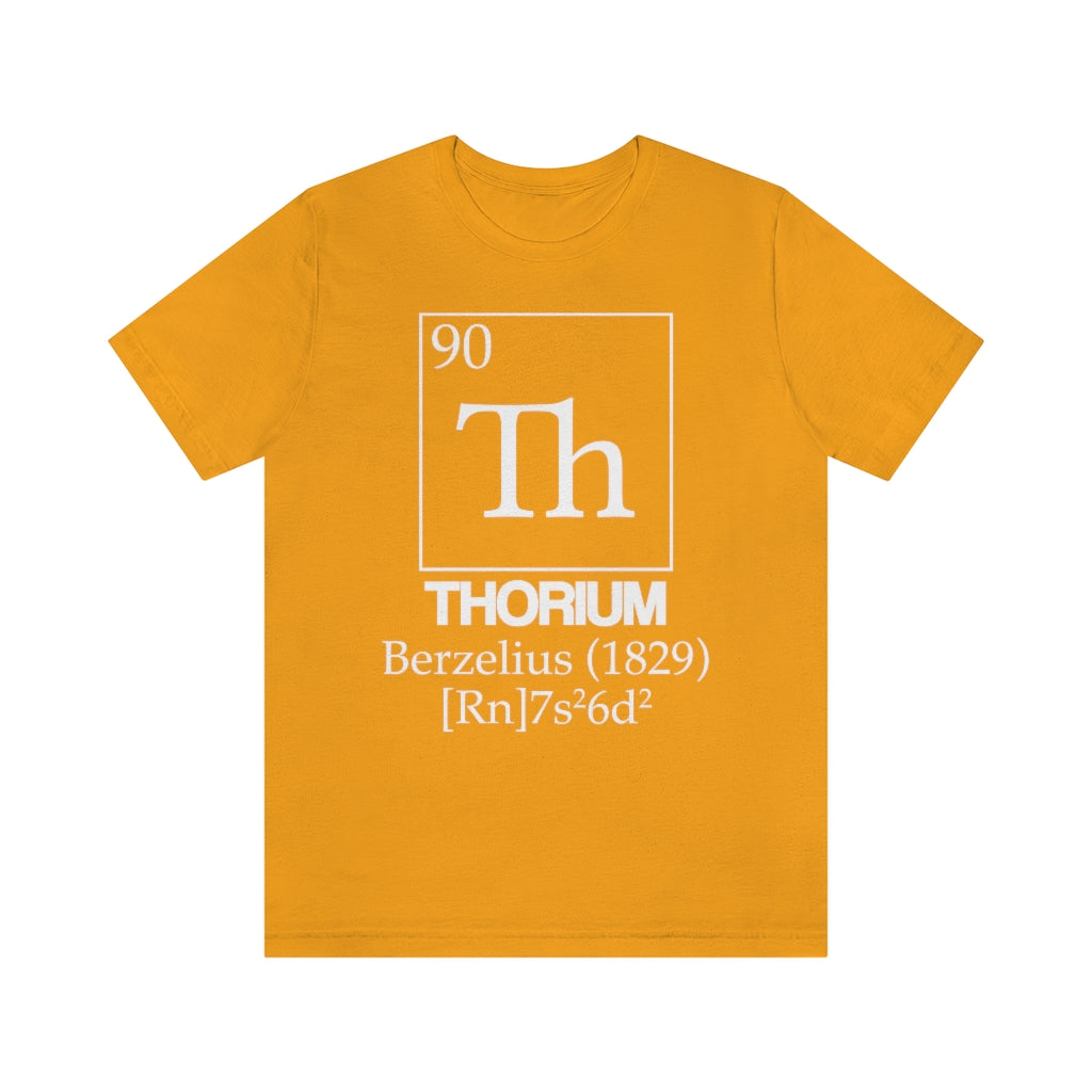 shirt chemistry element electron configuration periodic table science college university school thorium berzelius