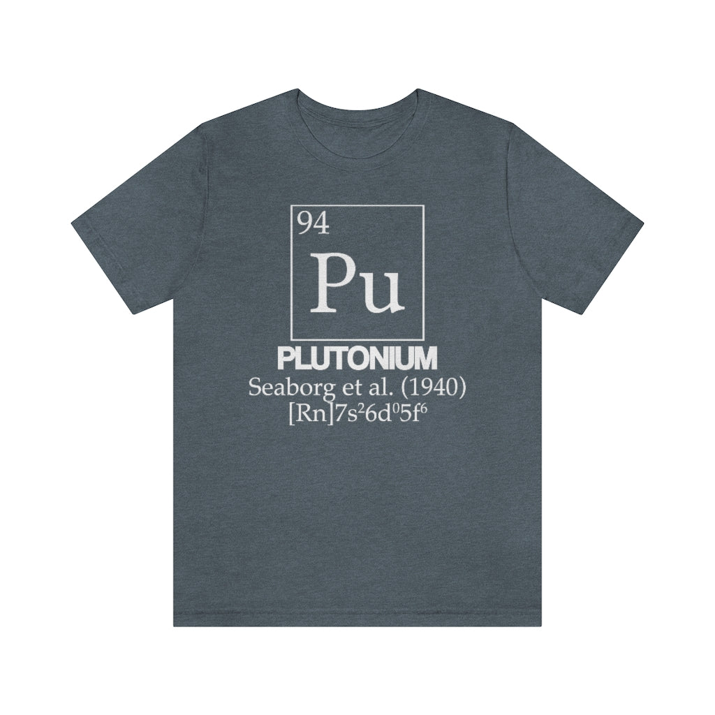 Plutonium Element-94 T-Shirt, by Aardvark Dreams [Elementwear]