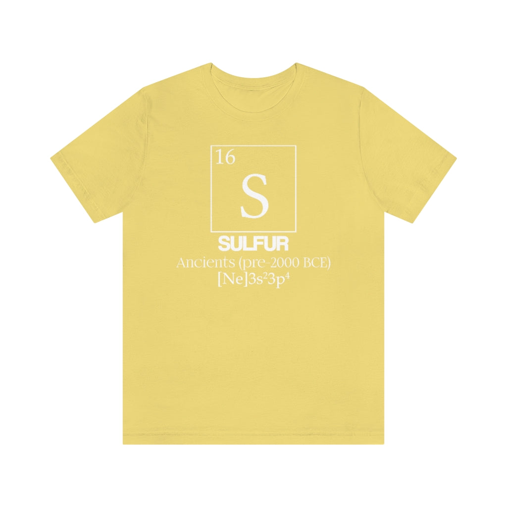 Sulfur Element-16 T-Shirt, by Aardvark Dreams [Elementwear]