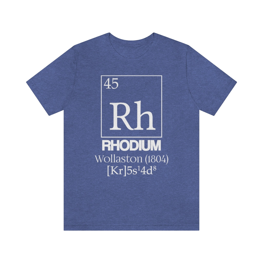 Rhodium Element-45 T-Shirt, by Aardvark Dreams [Elementwear]