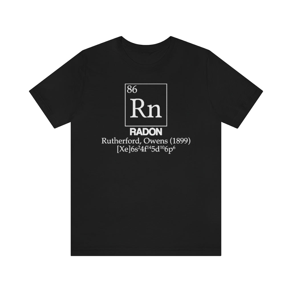 Radon Element-86 T-Shirt, by Aardvark Dreams [Elementwear]