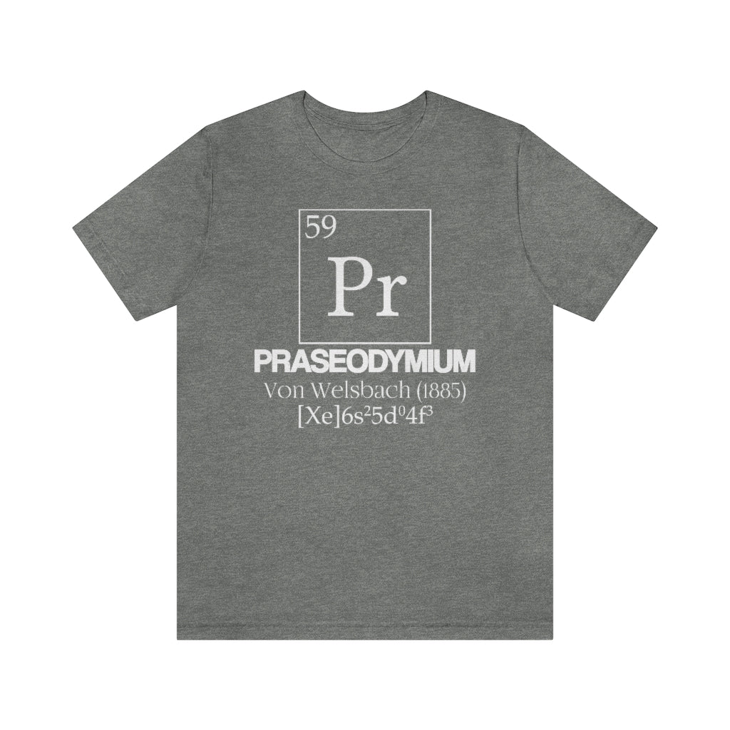 Praseodymium Element-59 T-Shirt, by Aardvark Dreams [Elementwear]