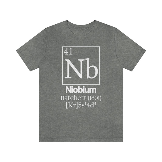 Niobium Element-41 T-Shirt, by Aardvark Dreams [Elementwear]