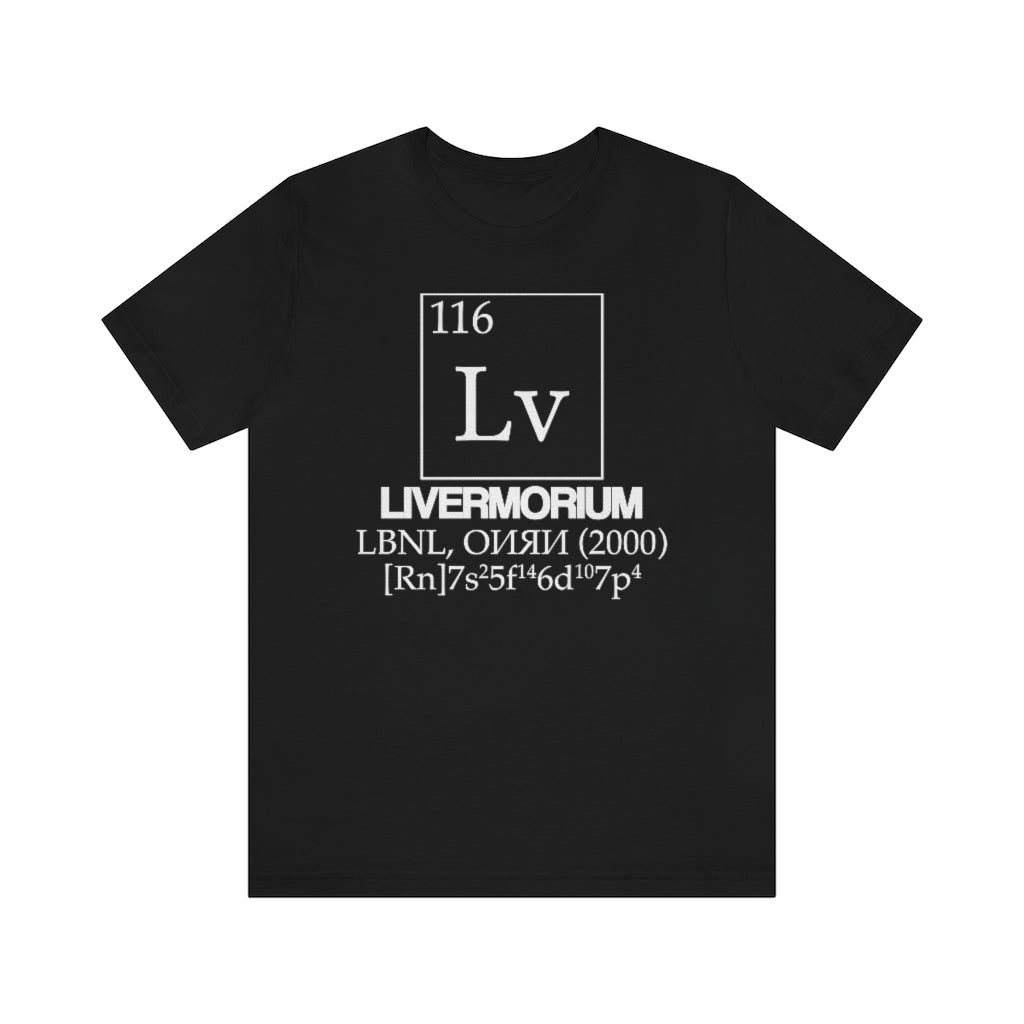 Livermorium Element-116 T-Shirt, by Aardvark Dreams [Elementwear]