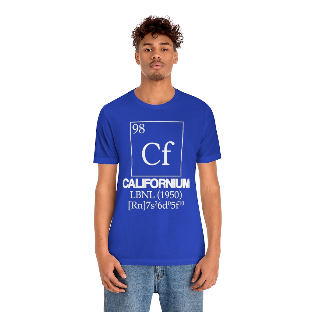 Californium Element-98 T-Shirt, by Aardvark Dreams [Elementwear]