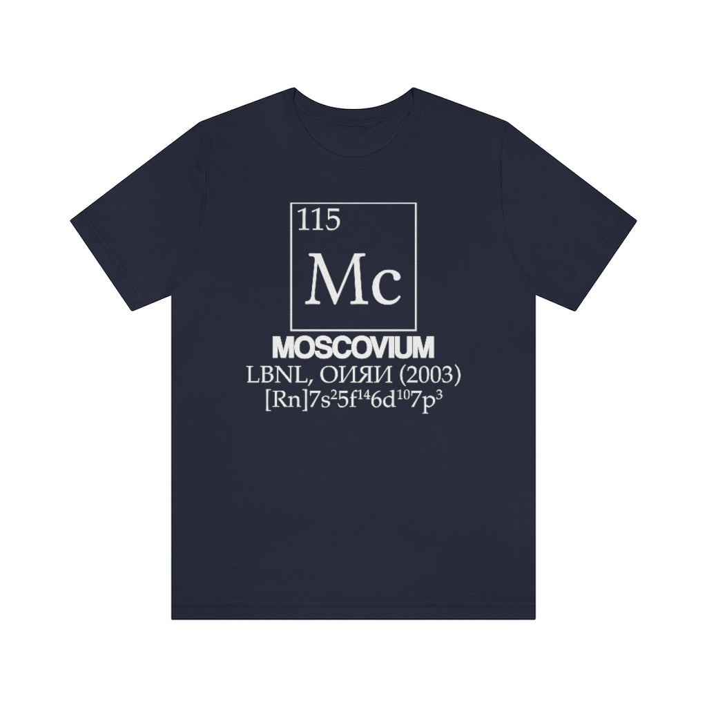 Moscovium Element-115 T-Shirt, by Aardvark Dreams [Elementwear]