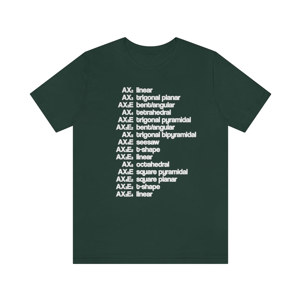 VSEPR Theory T-Shirt, by Aardvark Dreams